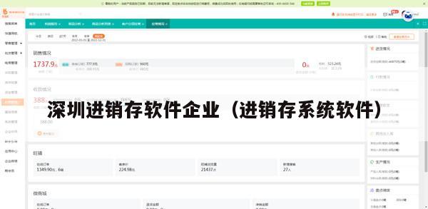 深圳进销存软件企业（进销存系统软件）