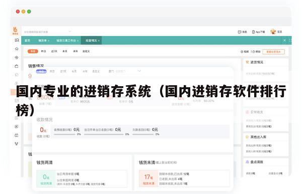 国内专业的进销存系统（国内进销存软件排行榜）