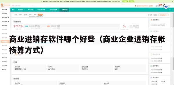 商业进销存软件哪个好些（商业企业进销存帐核算方式）