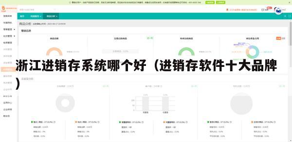 浙江进销存系统哪个好（进销存软件十大品牌）