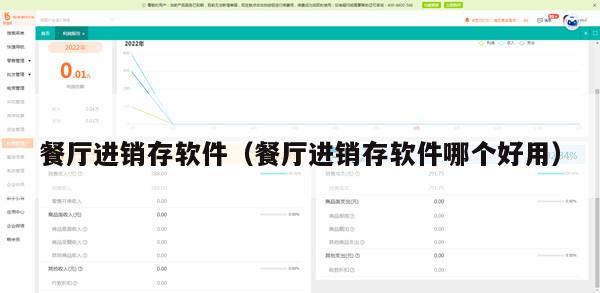 餐厅进销存软件（餐厅进销存软件哪个好用）