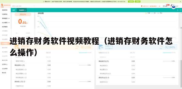 进销存财务软件视频教程（进销存财务软件怎么操作）