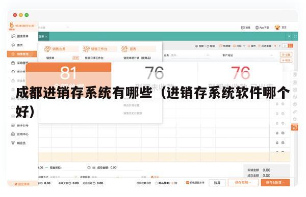成都进销存系统有哪些（进销存系统软件哪个好）