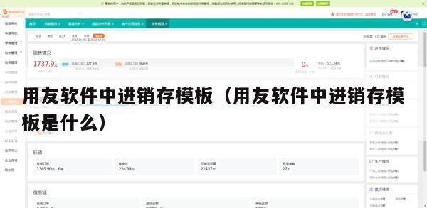 用友软件中进销存模板（用友软件中进销存模板是什么）