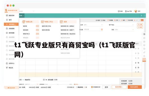 t1飞跃专业版只有商贸宝吗（t1飞跃版官网）