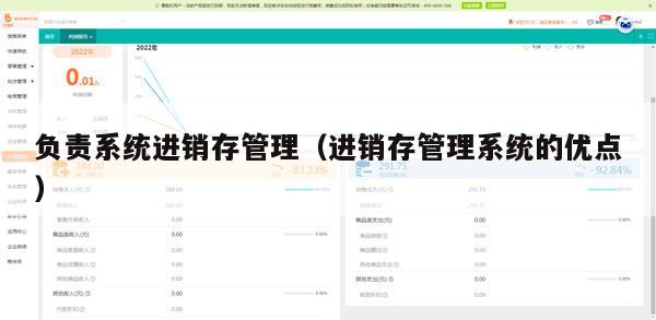 负责系统进销存管理（进销存管理系统的优点）