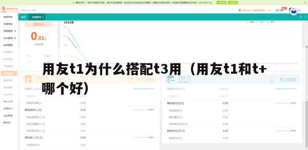 用友t1为什么搭配t3用（用友t1和t+哪个好）