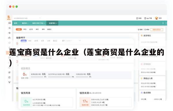 莲宝商贸是什么企业（莲宝商贸是什么企业的）