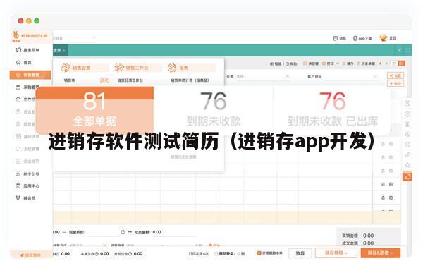 进销存软件测试简历（进销存app开发）