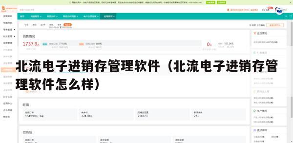 北流电子进销存管理软件（北流电子进销存管理软件怎么样）