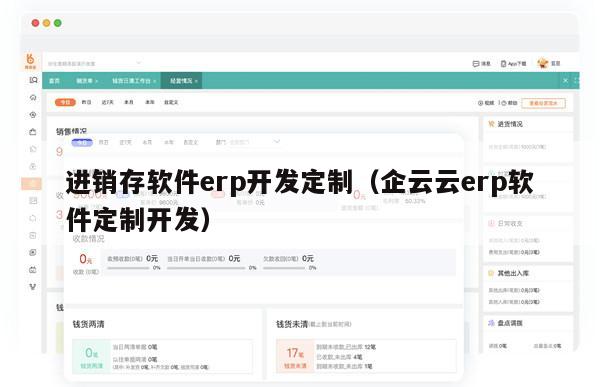 进销存软件erp开发定制（企云云erp软件定制开发）