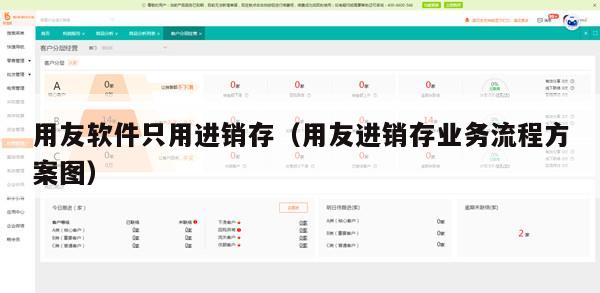 用友软件只用进销存（用友进销存业务流程方案图）