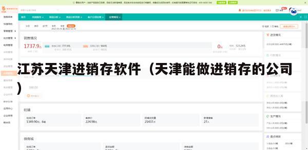 江苏天津进销存软件（天津能做进销存的公司）