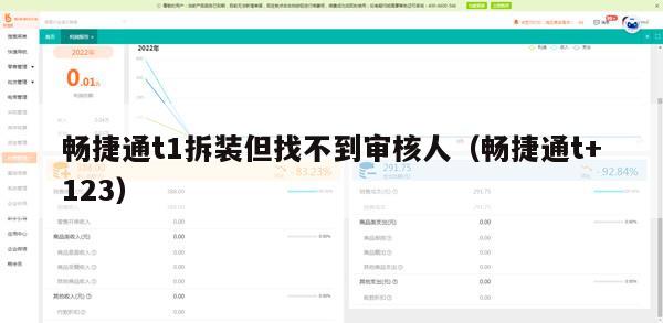 畅捷通t1拆装但找不到审核人（畅捷通t+123）