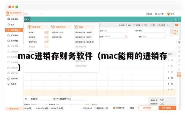 mac进销存财务软件（mac能用的进销存）