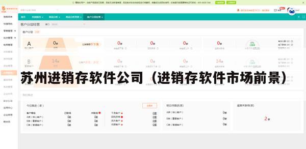 苏州进销存软件公司（进销存软件市场前景）