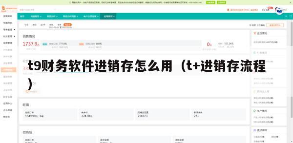 t9财务软件进销存怎么用（t+进销存流程）