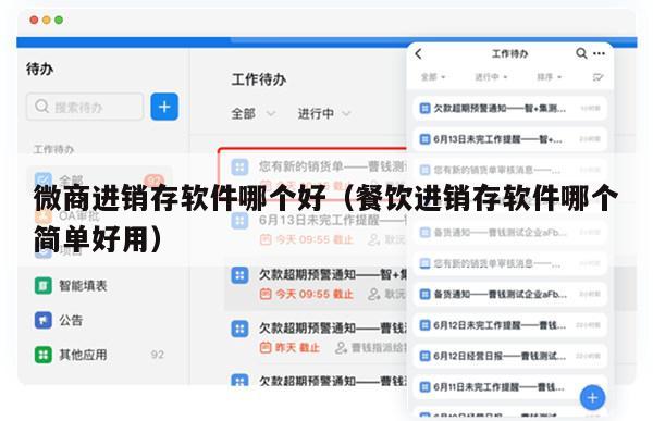微商进销存软件哪个好（餐饮进销存软件哪个简单好用）