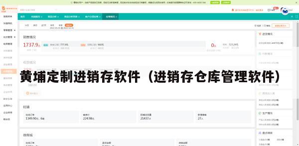 黄埔定制进销存软件（进销存仓库管理软件）