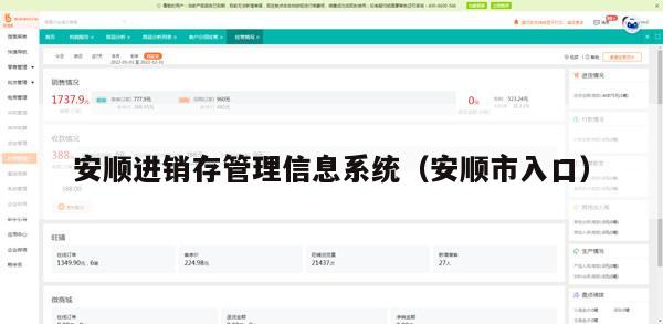 安顺进销存管理信息系统（安顺市入口）