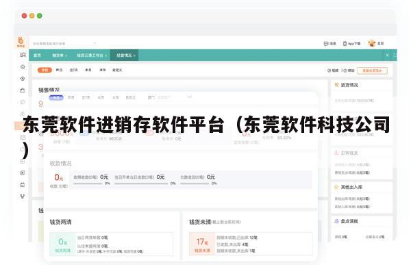 东莞软件进销存软件平台（东莞软件科技公司）