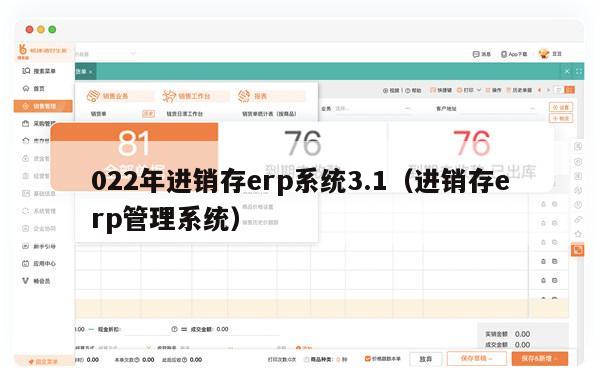 022年进销存erp系统3.1（进销存erp管理系统）