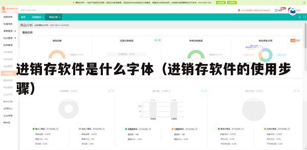 进销存软件是什么字体（进销存软件的使用步骤）