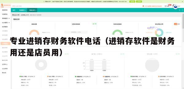 专业进销存财务软件电话（进销存软件是财务用还是店员用）