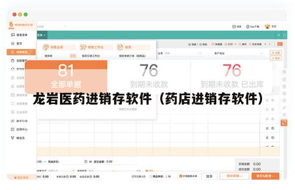 龙岩医药进销存软件（药店进销存软件）