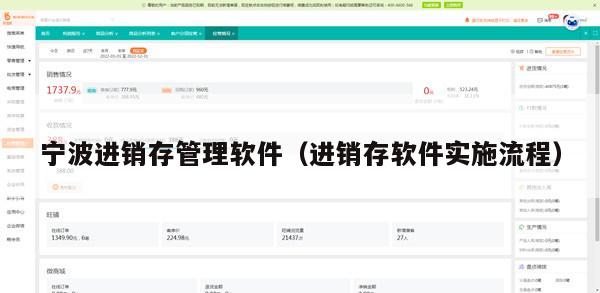 宁波进销存管理软件（进销存软件实施流程）