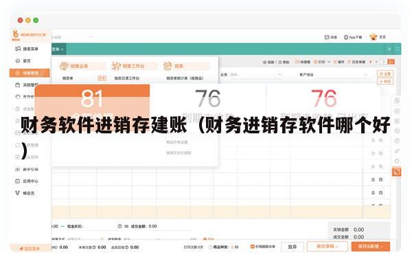 财务软件进销存建账（财务进销存软件哪个好）