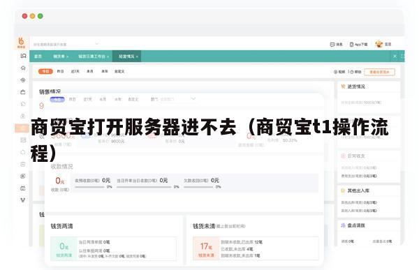 商贸宝打开服务器进不去（商贸宝t1操作流程）