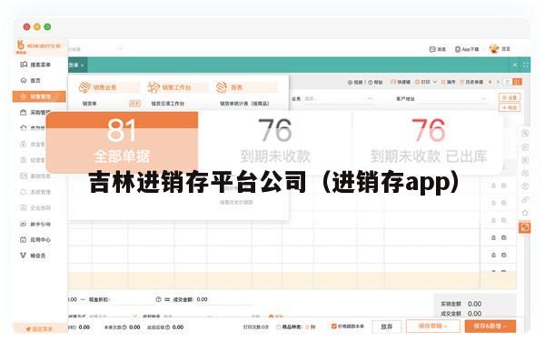 吉林进销存平台公司（进销存app）