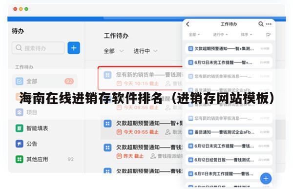 海南在线进销存软件排名（进销存网站模板）