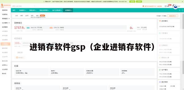 进销存软件gsp（企业进销存软件）