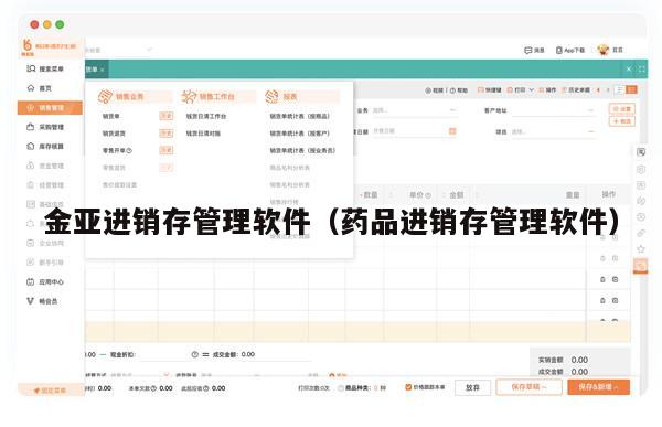 金亚进销存管理软件（药品进销存管理软件）