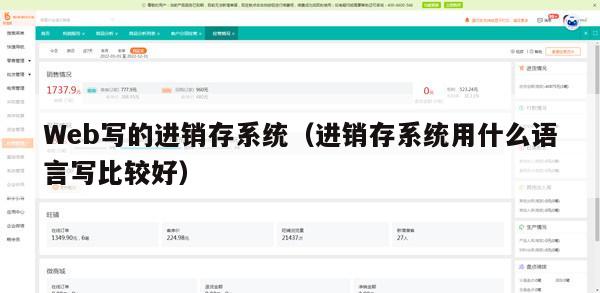 Web写的进销存系统（进销存系统用什么语言写比较好）