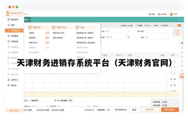 天津财务进销存系统平台（天津财务官网）