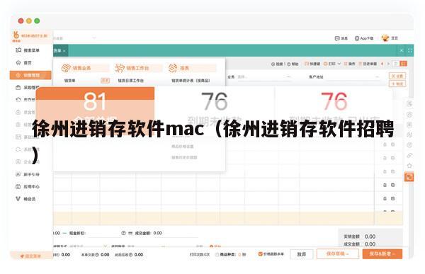 徐州进销存软件mac（徐州进销存软件招聘）