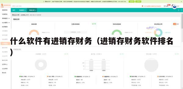 什么软件有进销存财务（进销存财务软件排名）