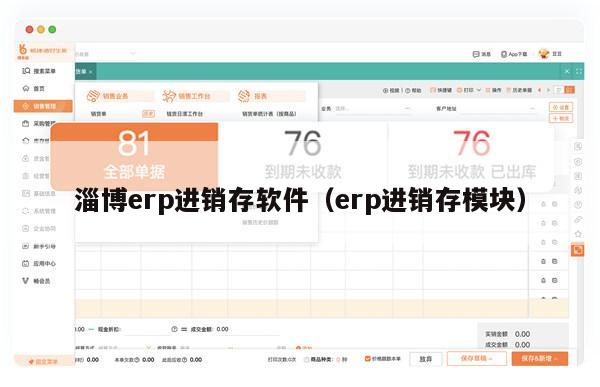 淄博erp进销存软件（erp进销存模块）