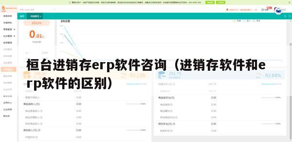 桓台进销存erp软件咨询（进销存软件和erp软件的区别）