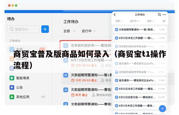 商贸宝普及版商品如何录入（商贸宝t1操作流程）