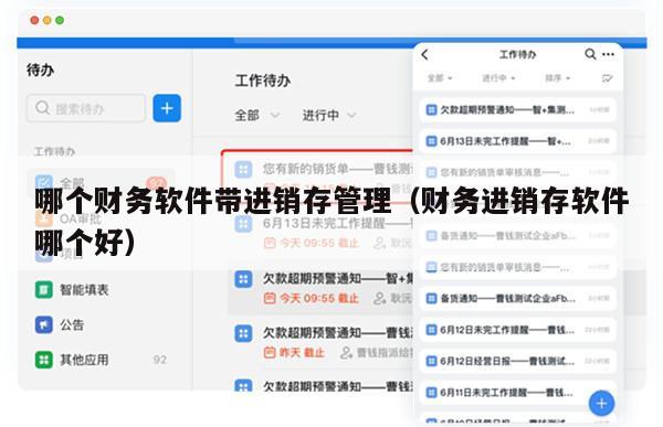 哪个财务软件带进销存管理（财务进销存软件哪个好）