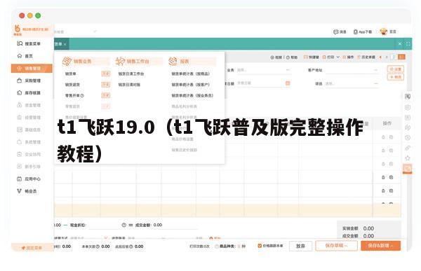 t1飞跃19.0（t1飞跃普及版完整操作教程）