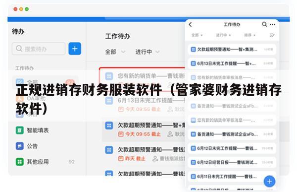 正规进销存财务服装软件（管家婆财务进销存软件）
