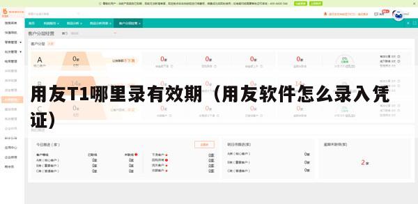 用友T1哪里录有效期（用友软件怎么录入凭证）