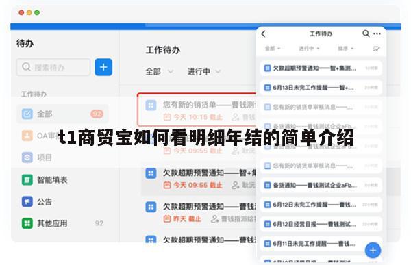 t1商贸宝如何看明细年结的简单介绍