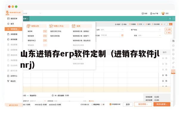 山东进销存erp软件定制（进销存软件jlnrj）