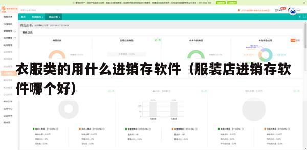 衣服类的用什么进销存软件（服装店进销存软件哪个好）